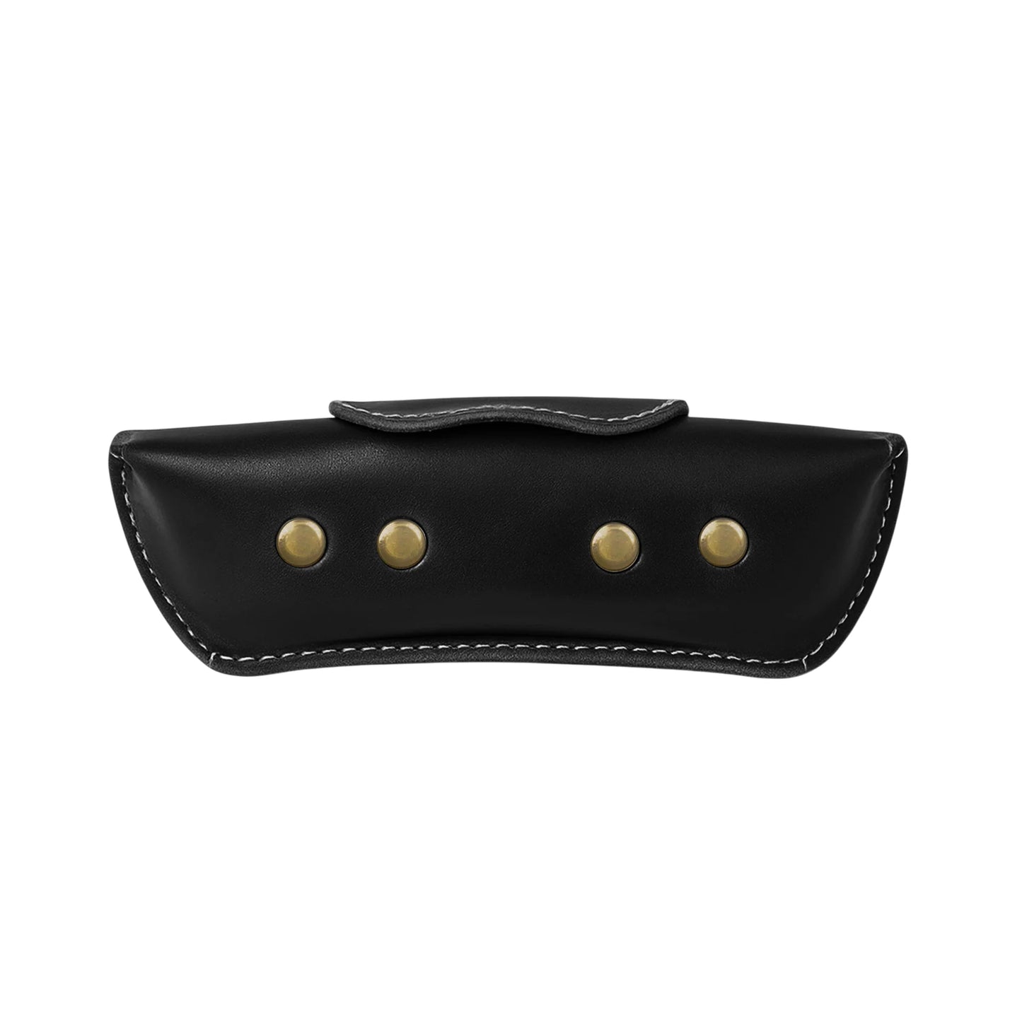 Artist Vintage Leather Eyewear Pouch Classic Protective Case - Black