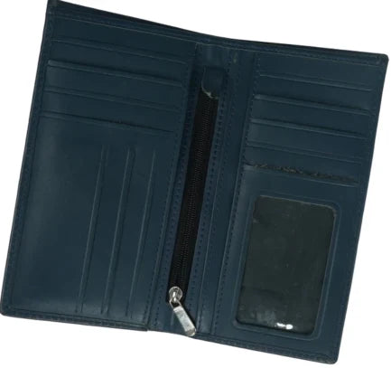 Artist-18 Pockets Leather Long Wallet-Blue