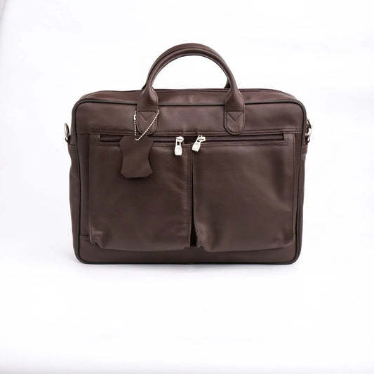The Ultimate Leather Breifcase Bag-Dark Brown
