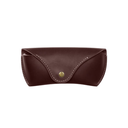Artist Vintage Leather Eyewear Pouch Classic Protective Case - Tan