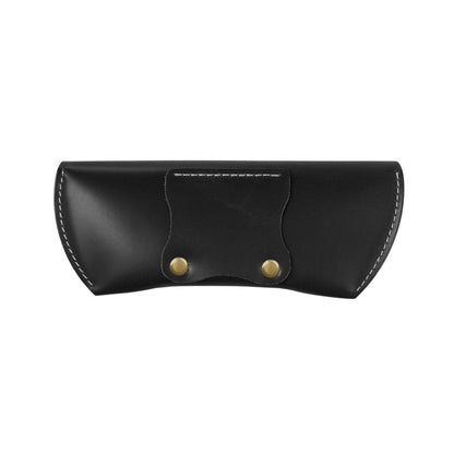 Artist Vintage Leather Eyewear Pouch Classic Protective Case - Black