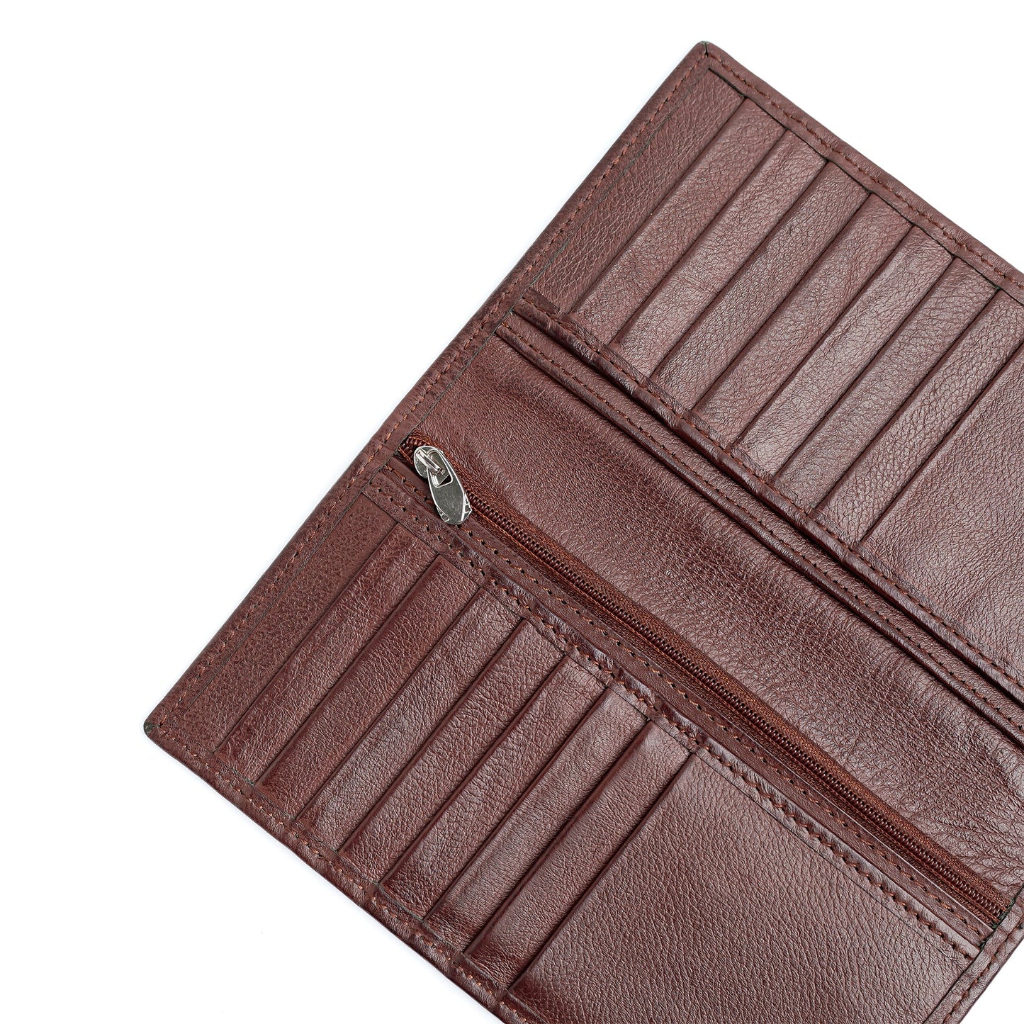 Artist Executive Leather Long Wallet - Vintage Brown