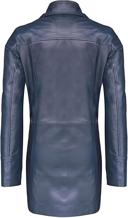 Artist Women’s Real Leather 3/4 Length Car Coat