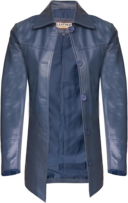 Artist Women’s Real Leather 3/4 Length Car Coat