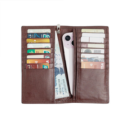 Artist Executive Leather Long Wallet - Vintage Brown
