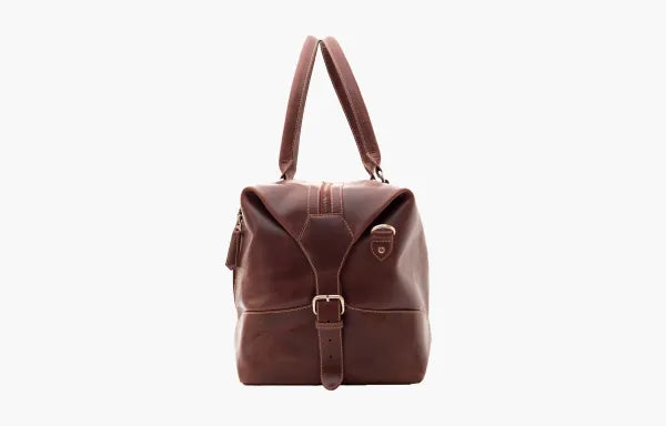 The Weekender Travel Leather Duffle Bag-Tan Brown