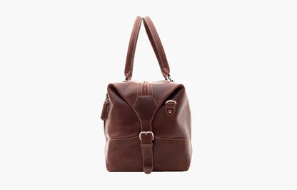 The Weekender Travel Leather Duffle Bag-Tan Brown