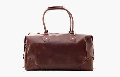The Weekender Travel Leather Duffle Bag-Tan Brown