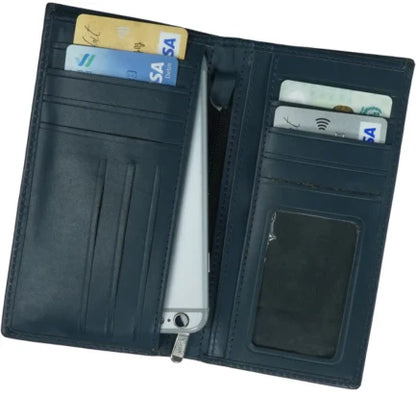 Artist-18 Pockets Leather Long Wallet-Blue