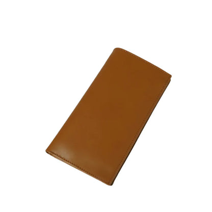 Artist-18 Pockets Leather Long Wallet-Tan